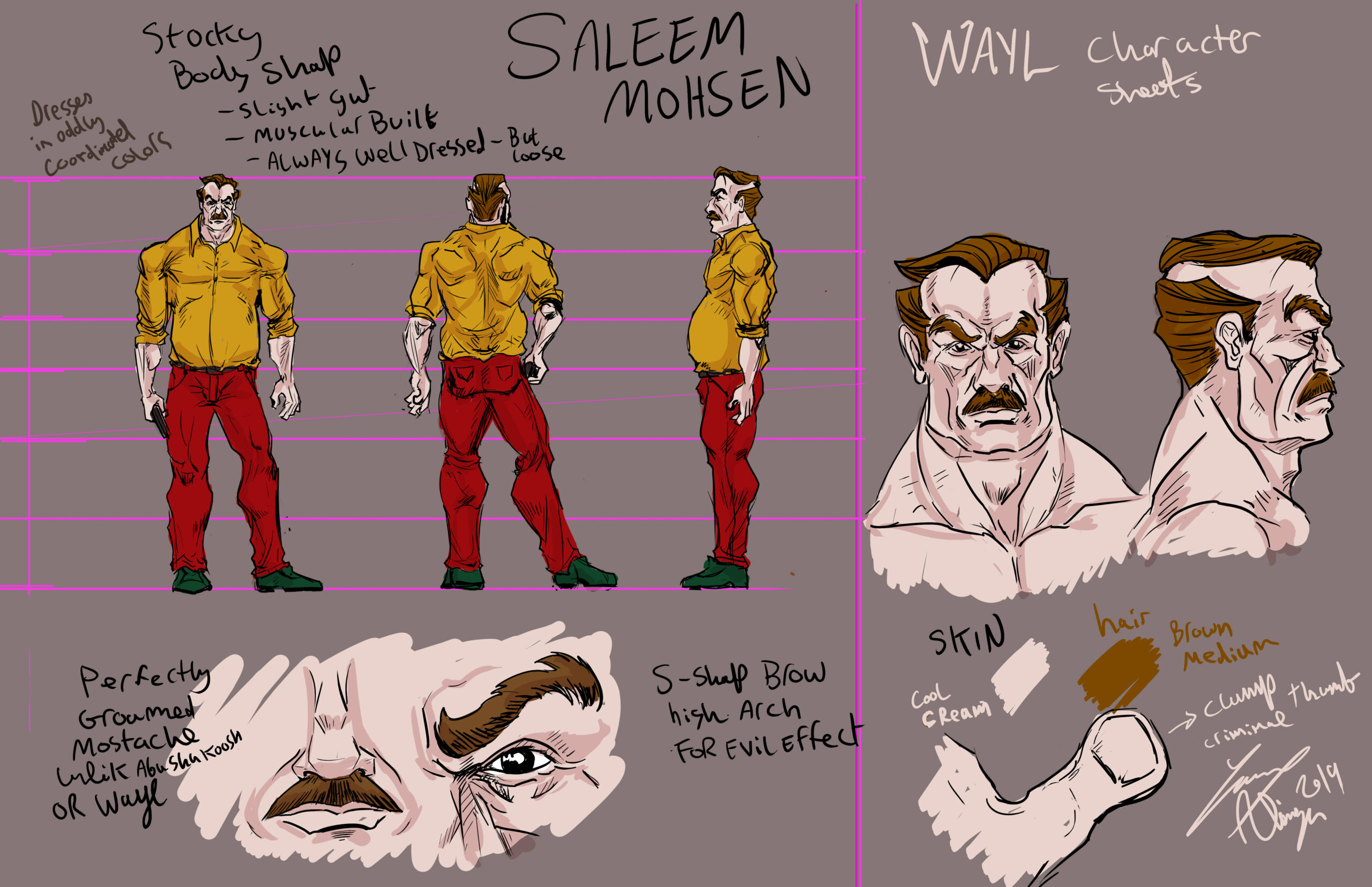 way: Saleem Muhsen Character art